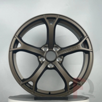 Jantes en alliage forgé de haute qualité, finition usinée grise, 15, 16, 17, 18, 19, 20, 21, 22, 24 pouces, 5 trous X100/114.3/120/108/112/115, roues de voiture