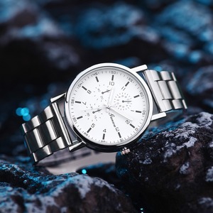 Orologio da Uomo Classico al Quarzo in Lega d'Acciaio Inossidabile di Moda all'Ingrosso - Product Image 6