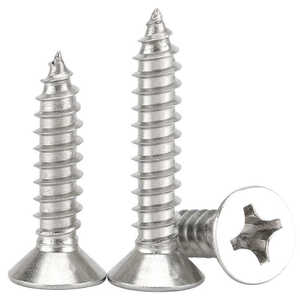 Tornillos autorroscantes avellanados de acero inoxidable Mu Jin M2 M2.5 M3 M4 M5 M6 para aplicaciones en madera - Product Image 4