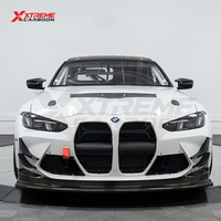 XTREME Spoiler inférieur de pare-chocs en fibre de carbone sèche style GT4, déflecteur inférieur de pare-chocs pour BMW G80 G81 G82 G83, lèvre de diffuseur de pare-chocs avant