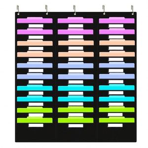 30 Pockets Wall Hanging <b>File</b> <b>Folders</b> Organizer Wall Mount Document Letter Organizer Heavy Duty Storage Pocket Chart - Product Image 1