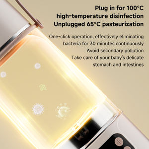100 ℃   분유 제조기 겸용 전기 아기 젖병 워머, 여행용 아기 우유 워머 - Product Image 4