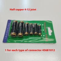 Connecteur rapide Raccord Push-fit PU Droit Semi Laiton Raccord Demi Cuivre Matériel 4mm 5mm 6mm 8mm 10mm 12mm 6 tailles tuyau d'air