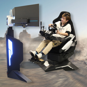 Simulator balap mobil VR gerak <span class=keywords><strong>3</strong></span> Dof, peralatan <span class=keywords><strong>AR</strong></span> profesional dengan layar 32 inci - Product Image 1