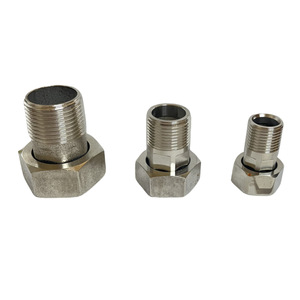 Water Meter Connector 201 Stainless Steel Internal External Threads Pipe Fitting Reducer Union - Product Image 2