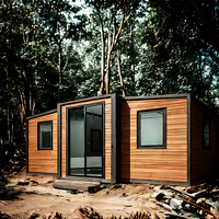 Maison préfabriquée pliable, maison modulaire en conteneur, cabane de vie moderne modulaire