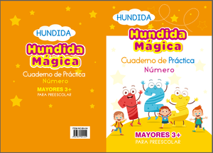 Hundida Magica Cuaderno de Practica MAYORES 3+ Preescolar (Alfabeto,Numero,Dibujo,Matematica) - Product Image 1