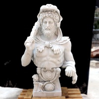 Statue de Zeus en marbre blanc, célèbre mythologie grecque antique