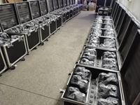 12x18w rgbwa uv wifi alimenté par batterie sans fil dmx a mené le pair peut uplight dj/disco/étape/Mariage