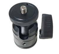 Piezas de montaje de cámara CCTV giratorias de 360 grados duraderas de fabricación de aleación de aluminio CNC personalizadas con Mini cabeza de bola Mini trípode