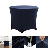 Groothandel Geweven Meerkleurige Spandex Tafelkleed Rekbare Passende Tafelhoes Bruiloft Feest Banket Evenement Decoratie
