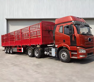 Venta Directa de Fábrica, Semirremolque de Acero de Alta Resistencia de 3 Ejes para Transporte de Ganado con Capacidad de Carga de 60T - Product Image 1