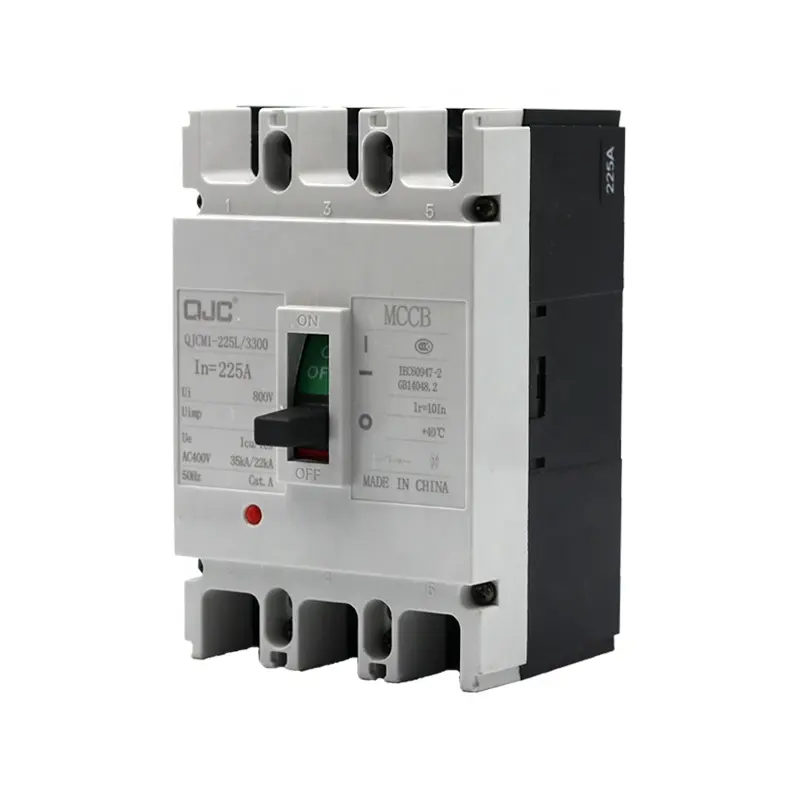 QJC โรงงาน OEM ODM M1-225L/3300ประเภท3P 225A Mccb สัญลักษณ์ไฟฟ้า Mccb