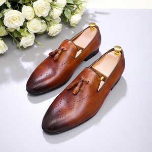Zapatos de Vestir de Cuero Vacuno Genuino para Caballero, Hechos a Mano, con Diseño de Borlas y Estilo Slip-on - Product Image 4