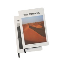 Carnet de notes avec impression CMJN, couverture rigide, reliure cousue, pages intérieures 100 g/m², agenda hebdomadaire, livre cadeau