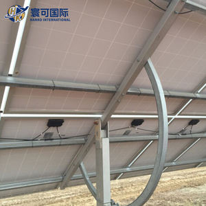 用于地面太阳能安装的钢制弧形可调光伏安装架 地面安装系统 - Product Image 2