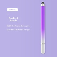 Stylet en plastique haute précision pour smartphones et tablettes, compatible avec iPad, pointe souple, stylet capacitif sans latence
