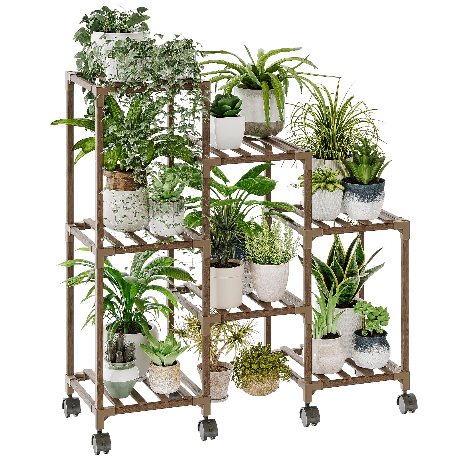 3-Tier Wood Indoor/Outdoor Plant Stand Multiple Plants Ladder Pot Holder  for Living Room Patio Gardening Garden Supplies| Alibaba.com