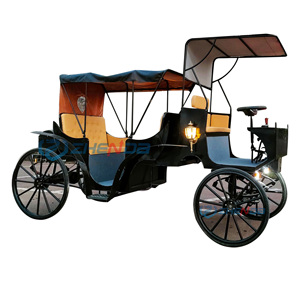 Nouveau design de chariot de tourisme chariot électrique de luxe Buggy Wagon Chariot à 4 roues chariot à <span class=keywords><strong>chevaux</strong></span> transport spécial - Product Image 2