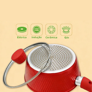 Modern Ceramic Marble Coated Pot Pan Silicone Glass Lids Bakelite Handles Non-Stick Forged Aluminum <b>Cookware</b> <b>Set</b> Gas <b>Induction</b> - Product Image 5