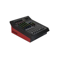 Console de mixage professionnelle WK-6P fabriquée en usine, fonction 99 effets audio, console de mixage 6 canaux