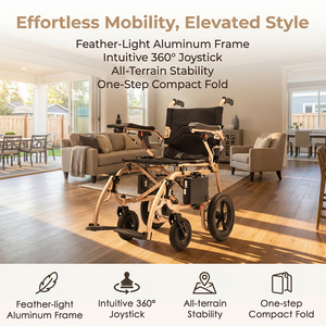 Silla <span class=keywords><strong>de</strong></span> <span class=keywords><strong>Ruedas</strong></span> Eléctrica Plegable al por Mayor, Andador Eléctrico Ligero y Plegable - Product Image 2