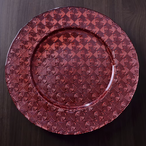 طبق زجاجي تركي عتيق للتقديم بالجملة، صحن طعام زجاجي منقوش بلون فضي - Product Image 5
