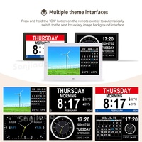Calendrier numérique Wifi Réveil avec jour et date pour personnes âgées Démence Alzheimer Horloge avec écran extra large