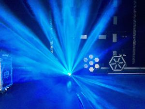 Mini Wizard LED ánh sáng sân khấu cho studio hiệu suất Con lăn nhuộm mô hình lắc đầu chùm DMX512 điều khiển cơ thể nhôm - Product Image 4