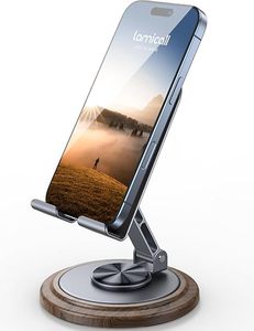 Cell Phone <b>Stand</b> for Desk Sturdy Phone Holder Foldable Adjustable <b>Desktop</b> Phone <b>Stand</b> Office Gaming Desk - Product Image 1