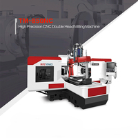Fraiseuse CNC à double tête YINKO avec base de travail lourde pour le traitement de découpe de pièces de travail moyennes et petites TM-850NC