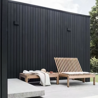 Panneaux muraux décoratifs imperméables et résistants au soleil en bois-plastique pour villas de vacances