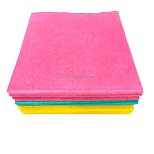 Chiffon de nettoyage jaune super absorbant réutilisable Viscose Polyester Non-Woven <span class=keywords><strong>Jumbo</strong></span> Rags Plain Style Kitchen Cleaning Wipes Towel - Product Image 5
