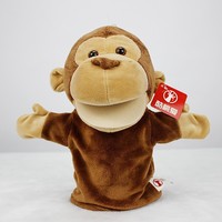 Girafe en peluche LinKong en gros, marionnette à main, poupée, 23-33 cm, rembourrage en polyester, jouet animal pour enfants