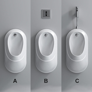 Kích thước nhỏ Tường Gắn tự động tuôn ra piss WC nhà vệ sinh sứ cảm biến nơi để tiểu cho nam giới - Product Image 5