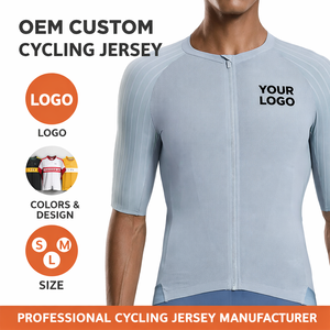 Jersey de Ciclismo para <span class=keywords><strong>Hombre</strong></span> OEM/ODM, Manga Corta, Transpirable, de Secado Rápido, para Bicicleta de Carretera - Product Image 1