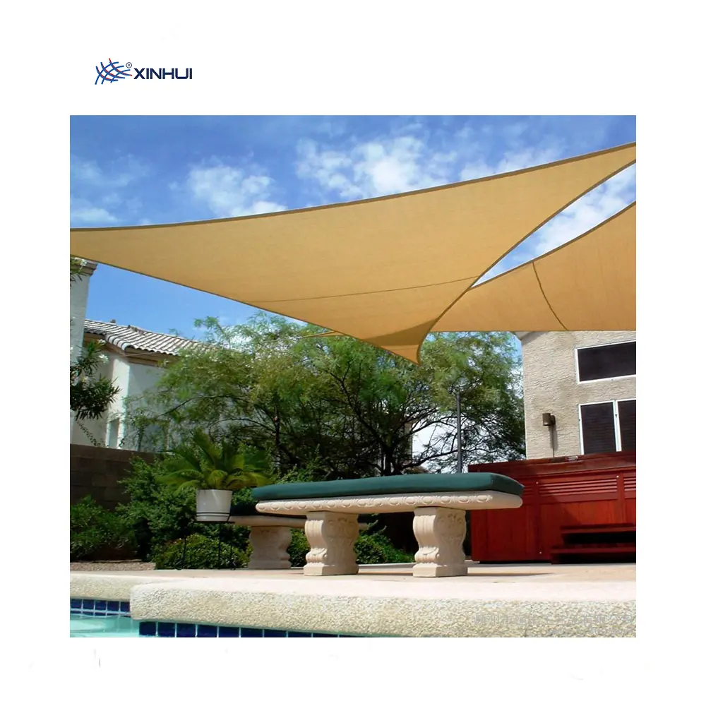 100% HDPE for outdoor car parking shade cloth shade sails carport shade sail fabric