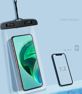 Custom Simple UV Print Floating Waterproof Phone Pouch Neck Strap Clear Touchscreen Dry Bag <strong>Eco</strong> Friendly PVC Promo <strong>Gift</strong> - Product Image 4