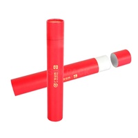 Boîte cylindrique pour bâtonnets d'encens personnalisés, logo en feuille d'or, laminage mat, emballage rigide écologique et élégant, cadeaux d'entreprise
