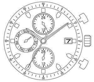 Movimiento de Reloj de Cuarzo MIYOTAJP15, Repuesto para Movimiento MIYOTA <span class=keywords><strong>JP15</strong></span> - Product Image 4