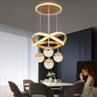 Lustre LED moderne suspendu pour îlot de cuisine, salle à manger, maison, restaurant, style minimaliste, avec télécommande