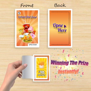 Cartes de jeu à gratter instantanées avec système de déchirement facile, impression numérique couleur intégrale - Product Image 3