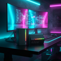FIFINE Ampligame A20 2.0 RGB-Lautsprecher Computer-Desktop-Lautsprecher Audio-Gaming-Lautsprecher mit 3,5-mm-Aux-Audiokabel für Laptop PC