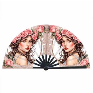 Ventilateur portatif 33 cm Ultimate Performance en bambou et tissu, technique de peinture reconnue mondialement - Product Image 5