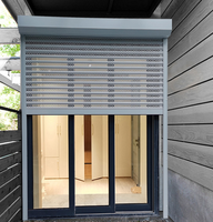 Portes de sécurité antivol, fenêtre coulissante de cuisine, cadre en aluminium, stores enrouleurs électriques et manuels, imperméables, isolation thermique