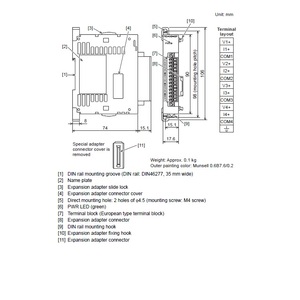 Module de carte PLC 4AI, fournitures électriques, contrôleur d'entrée analogique dédié Mitsubishi pour l'industrie - Product Image 3