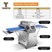 Machine automatique commerciale nouvelle génération pour la division, l'étalage et la formage de pâte feuilletée pour boulangerie, pâtisseries feuilletées, pizzas, tartes, toasts et baguettes.