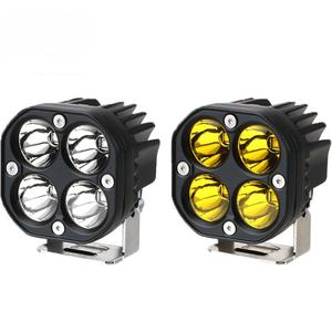 Projecteurs LED carrés pour moto de 3 pouces 40W avec 4 lentilles et garantie d'un an pour les camions tout-terrain 4x4/SUV/ATV - Product Image 1