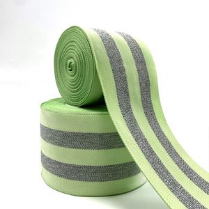 Polyester Reflective Stripes Reflect Woven Tape High Visible Reflective Safety <b>Webbing</b> Strap Luminous <b>Webbing</b> for Outdoor Work - Product Image 1