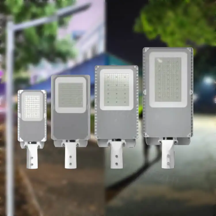 Lampu Jalan LED, desain unik asimetris sudut aluminium tiang LED untuk parkir taman olahraga stasiun lapangan jalan raya